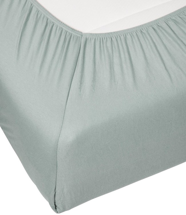 Essenza Organic Jersey Hoeslaken Dusty Green