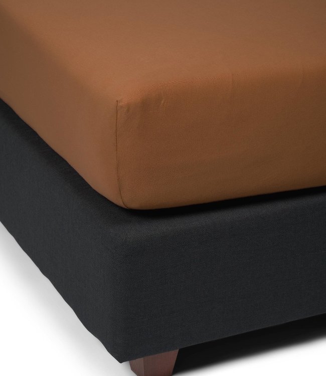 Essenza Organic Jersey Hoeslaken Leather Brown