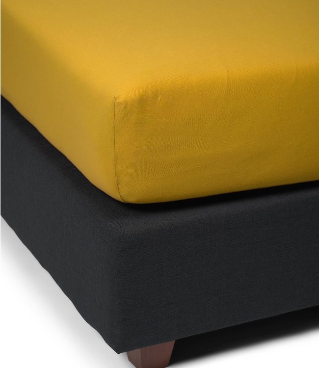 Essenza Organic Jersey Hoeslaken Mustard