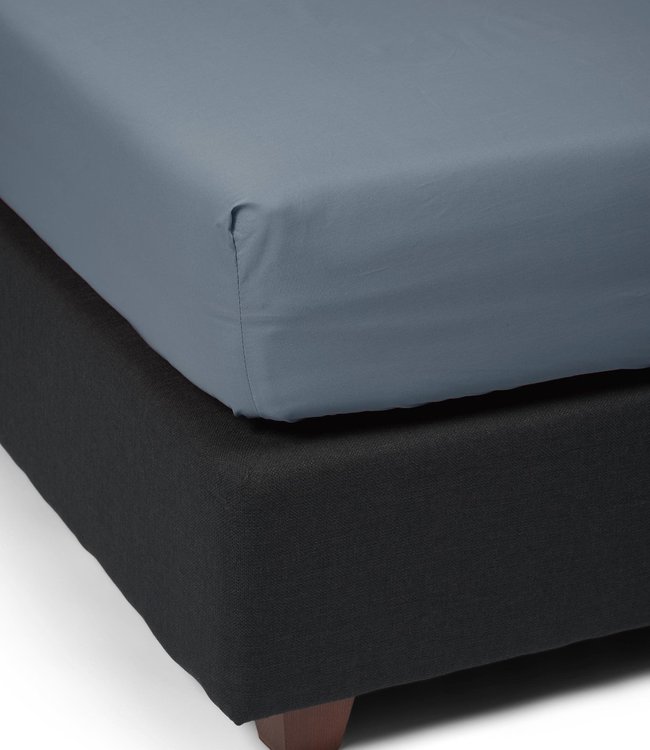 Essenza Hoeslaken Minte Denim Blue Katoen Satijn