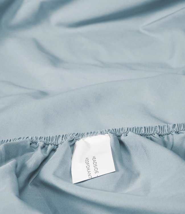 Essenza Hoeslaken Minte Ice Blue Katoen Satijn