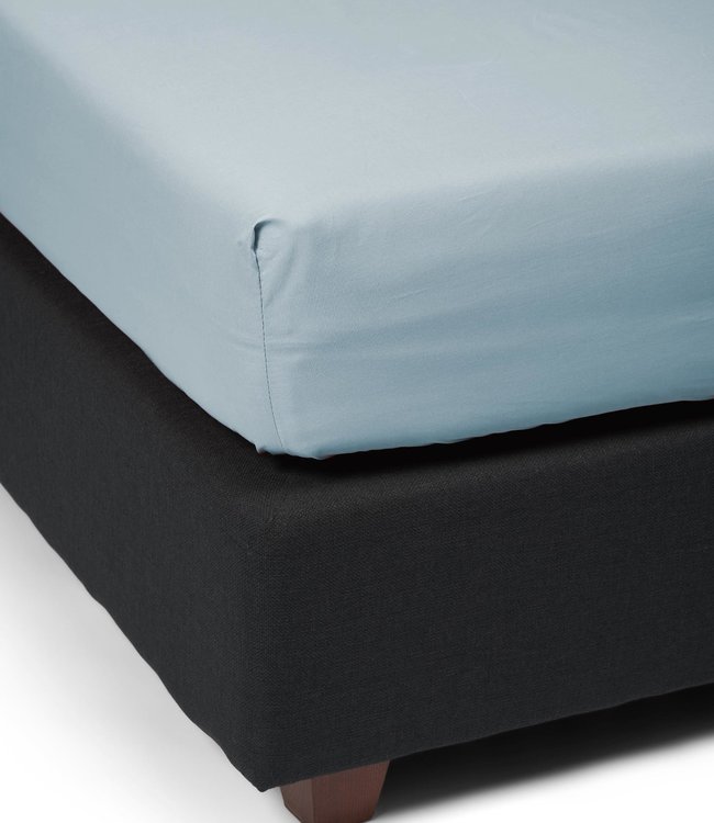 Essenza Hoeslaken Minte Ice Blue Katoen Satijn