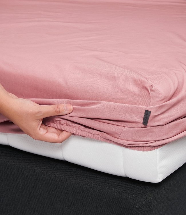 Essenza Hoeslaken Minte Dusty Roze Katoen Satijn