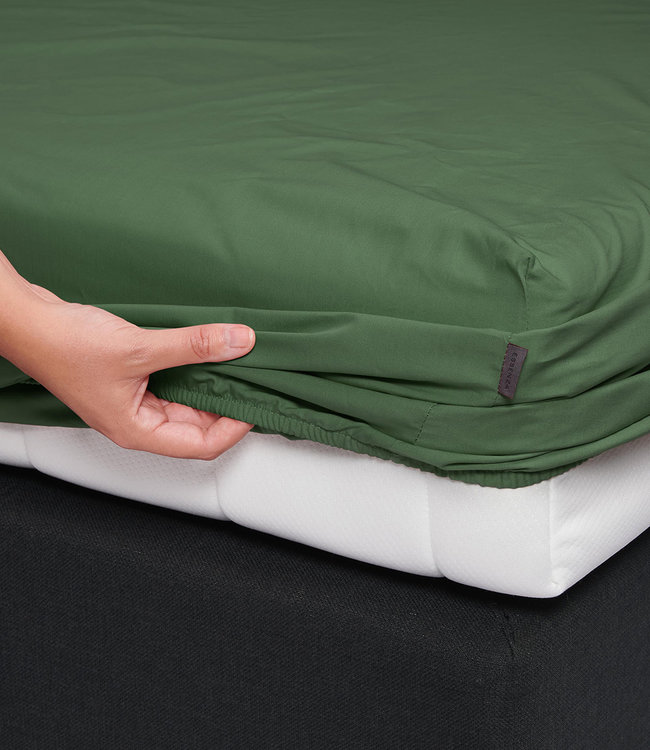 Essenza Premium Percale Hoeslaken Moss