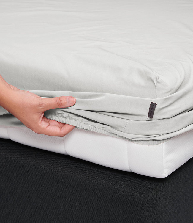 Essenza Premium Percale Hoeslaken Silver
