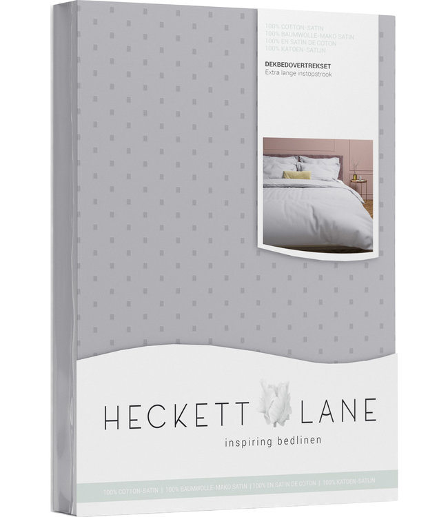 Heckett Lane Dekbedovertrek Punto Glacier Grey 140 x 200/220
