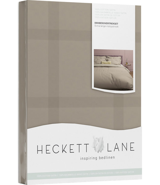 Heckett Lane Dekbedovertrek Diamante Taupe 260 x 200/220