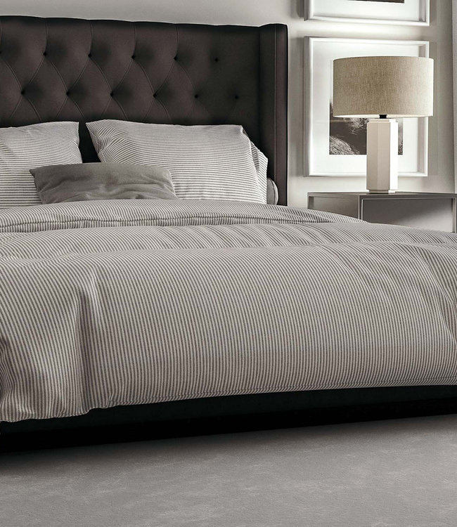 Yellow Dekbedovertrek Oxford Dark Grey 240 x 200/220