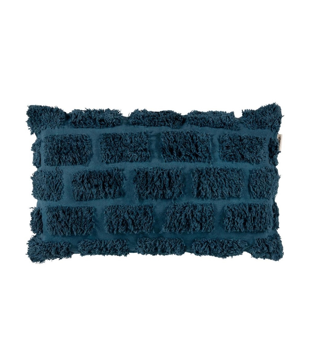 VT WONEN Sierkussen Tufted Donker Blauw