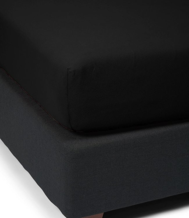 Essenza Organic Jersey Hoeslaken Black