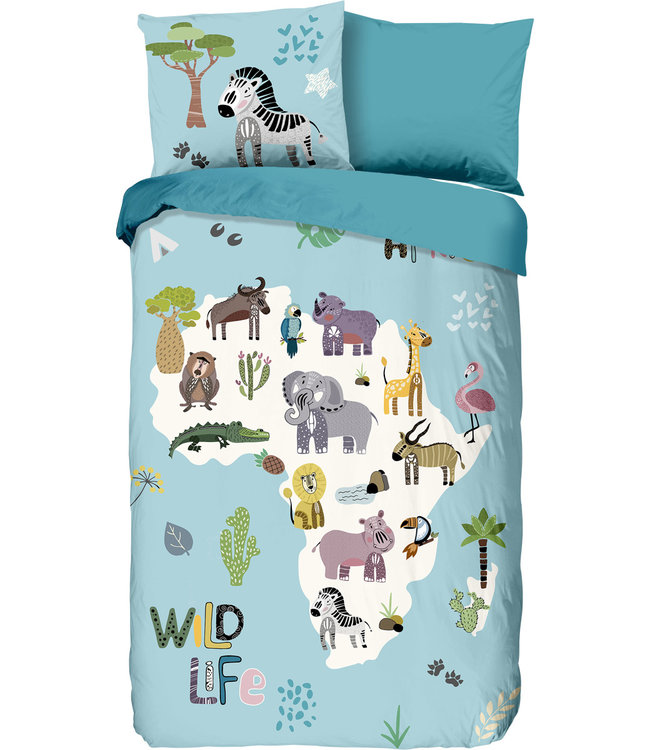 Goodmorning Kinderdekbedovertrek Wild life