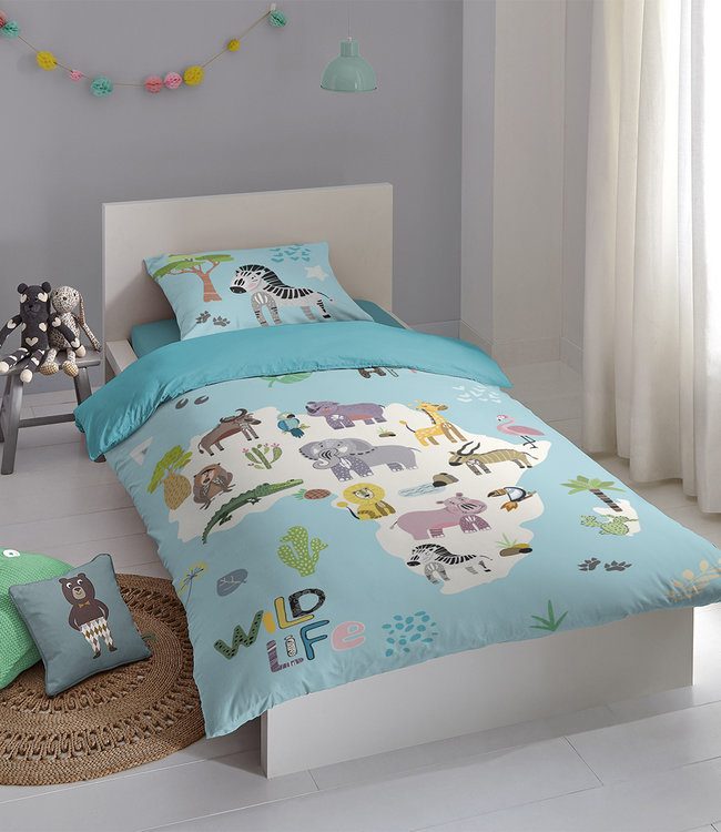 Goodmorning Kinderdekbedovertrek Wild life