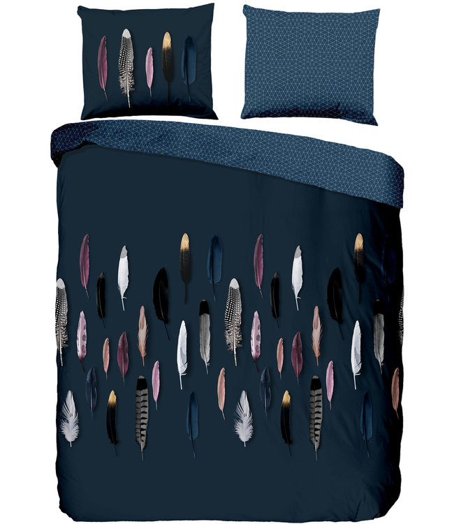 Goodmorning Dekbedovertrek Feathers Blue 240 x 200/220