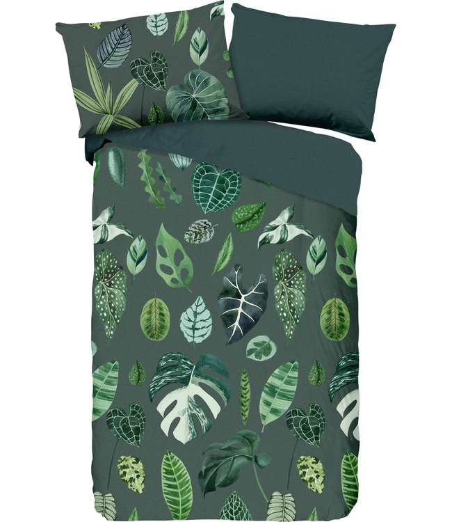Goodmorning Dekbedovertrek Urban Jungle Green