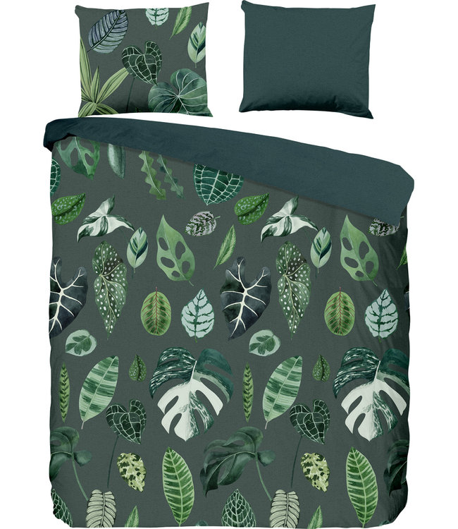 Goodmorning Dekbedovertrek Urban Jungle Green