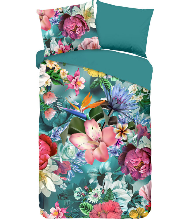 Goodmorning Dekbedovertrek Tiandra Petrol 140 x 200/220