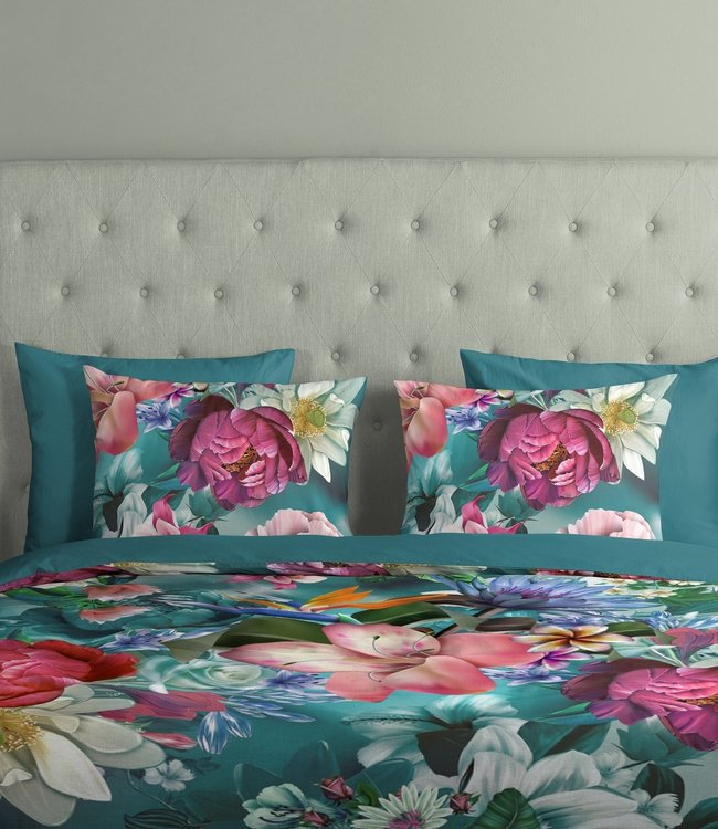 Goodmorning Dekbedovertrek Tiandra Petrol 140 x 200/220