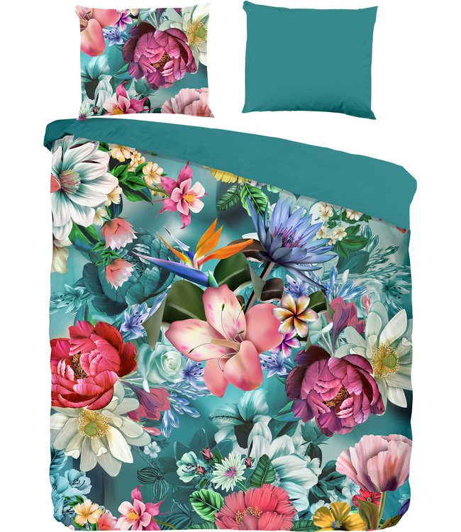 Goodmorning Dekbedovertrek Tiandra Petrol 240 x 200/220