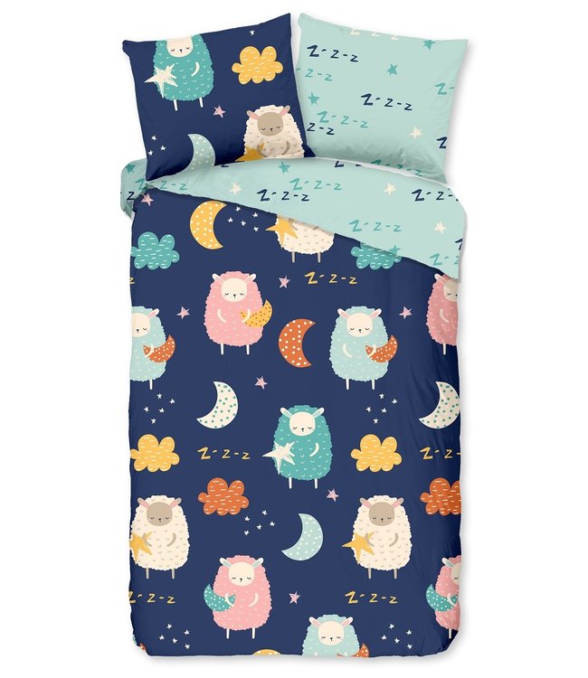 Goodmorning Kinderdekbedovertrek Sheep Multi