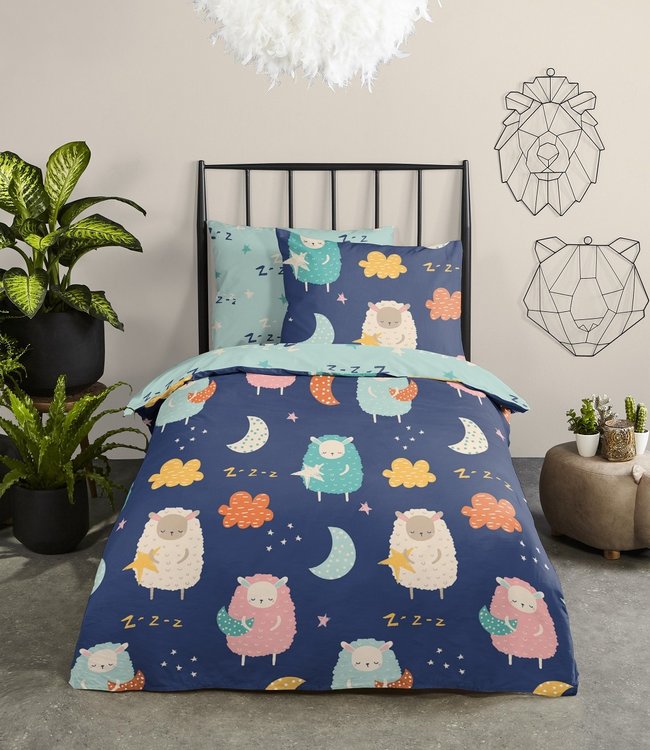 Goodmorning Kinderdekbedovertrek Sheep Multi