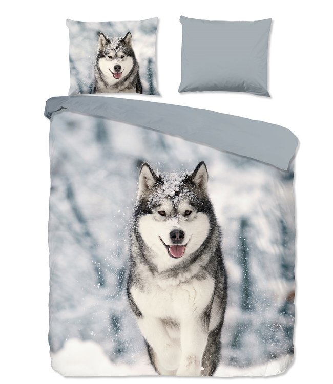 Goodmorning Dekbedovertrek Husky Grey