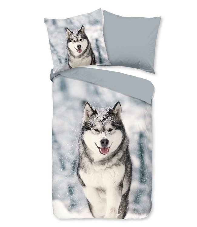 Goodmorning Dekbedovertrek Husky Grey