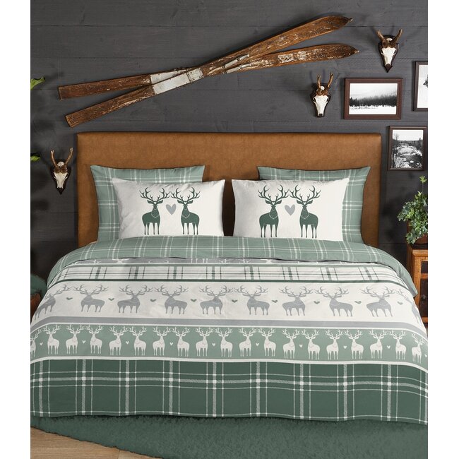 Flanel Bjirk, groen