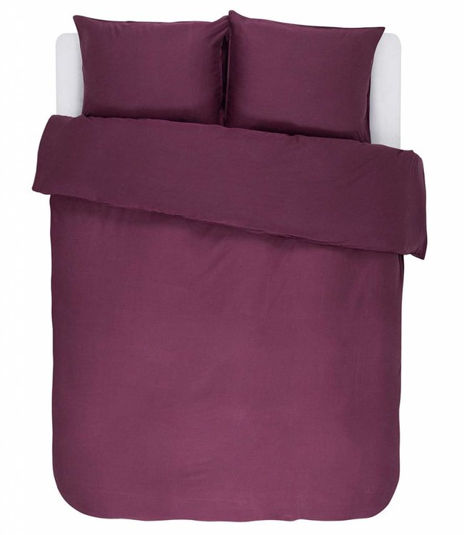 Essenza Dekbedovertrek Minte Burgundy 260 x 200/220