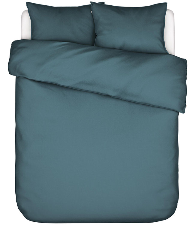 Essenza Effen Dekbedovertrek Minte Denim Blauw 200 x 200/220