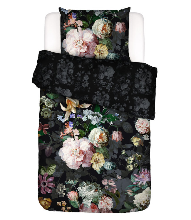 Essenza Dekbedovertrek Fleur Festive Blooming Black