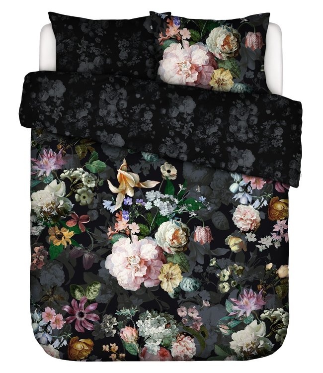 Essenza Dekbedovertrek Fleur Festive Blooming Black 200 x 200/220