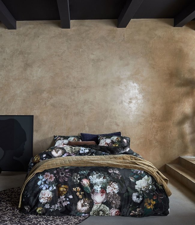 Essenza Dekbedovertrek Fleur Festive Blooming Black 200 x 200/220