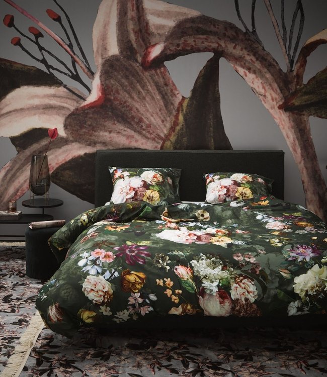 Essenza Dekbedovertrek Fleur Green 200 x 200/220