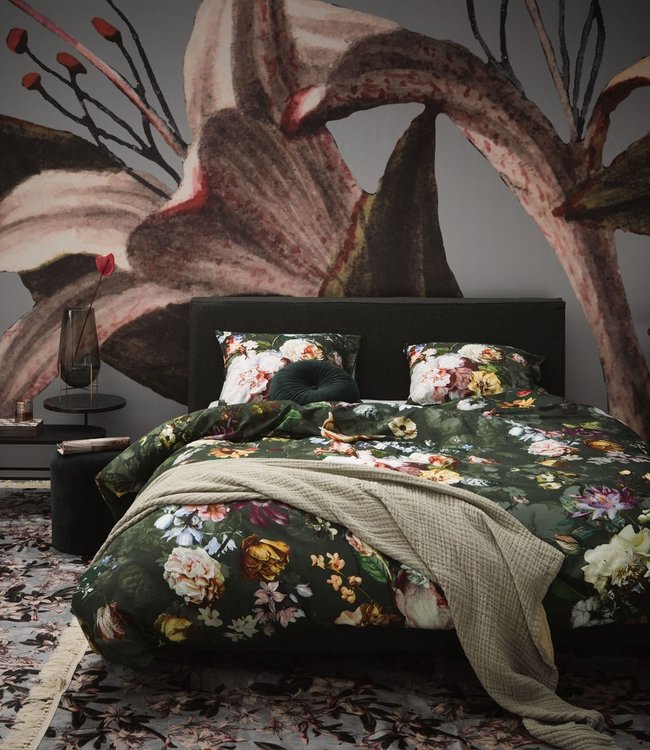 Essenza Dekbedovertrek Fleur Green 200 x 200/220