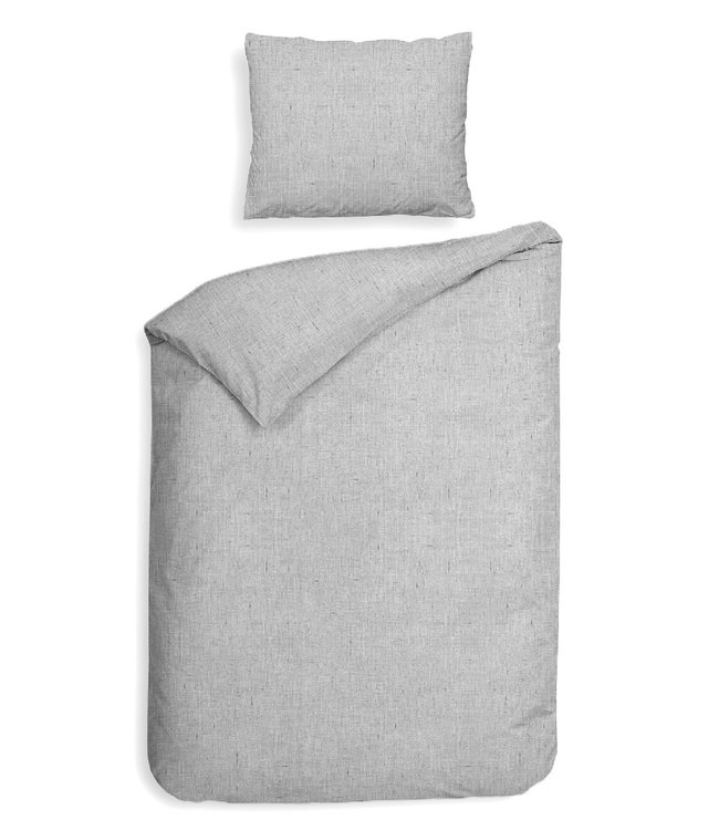 Heckett Lane Dekbedovertrek Flanel Franela Mist Grey 140 x 200/220