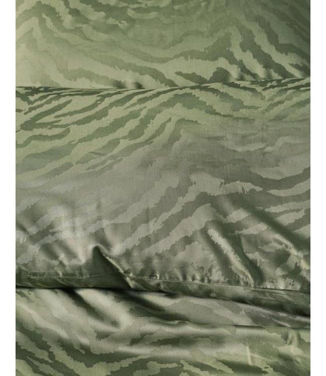 Essenza Dekbedovertrek Belen Forest Green 200 x 200/220