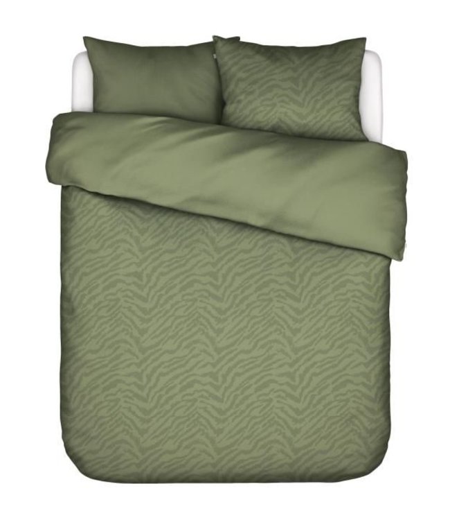 Essenza Dekbedovertrek Belen Forest Green 200 x 200/220