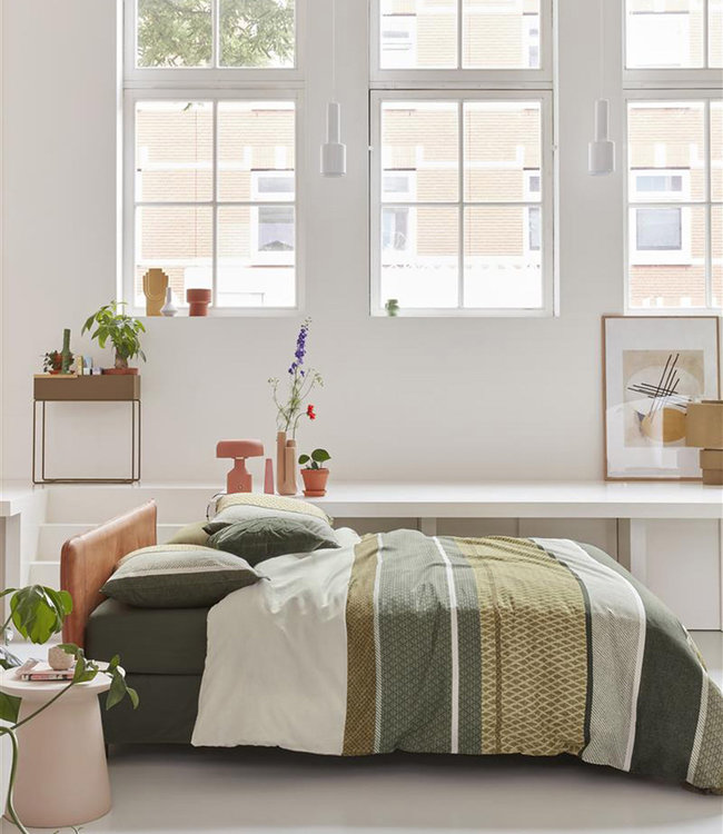 Beddinghouse Dekbedovertrek Benthe Green