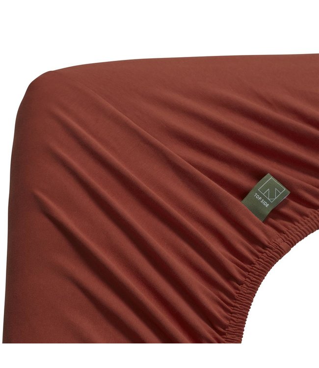 Dutch Design Organic Jersey Hoeslaken Red