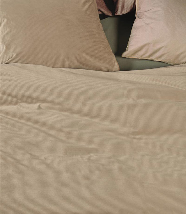 At Home Dekbedovertrek Cosy Corduroy  Off-white 140 x 200/220