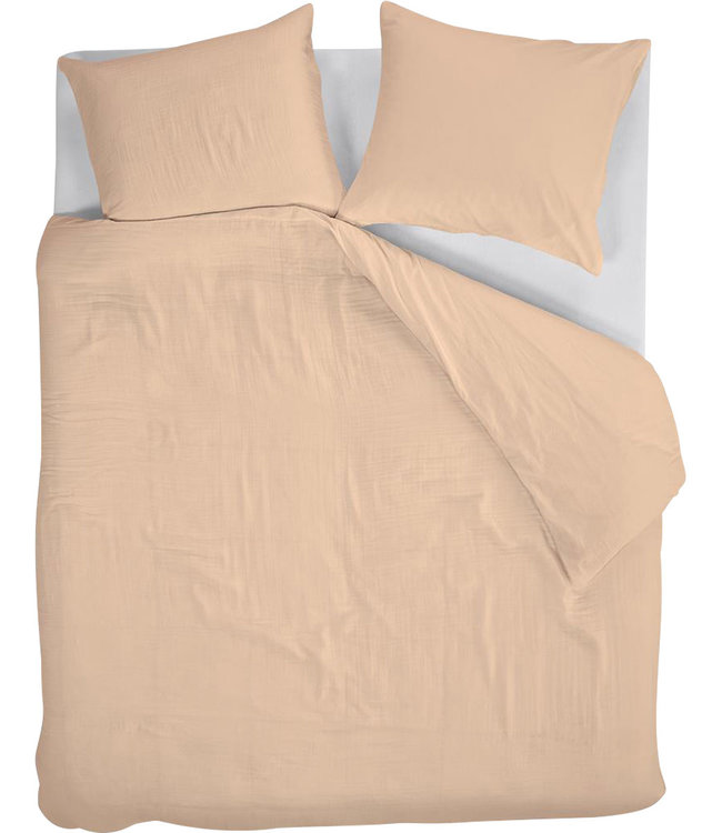 At Home Dekbedovertrek Optimism  Nude - Uitverkocht