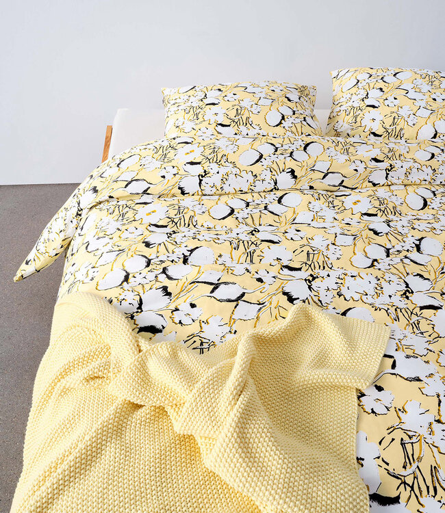 Marc O'Polo Dekbedovertrek Hanne Pale Yellow 200 x 200/220