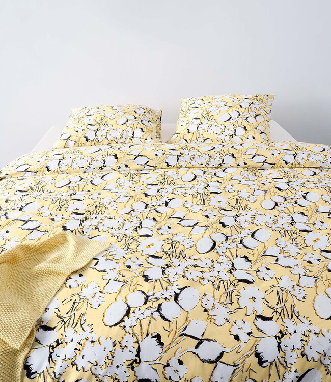 Marc O'Polo Dekbedovertrek Hanne Pale Yellow 200 x 200/220