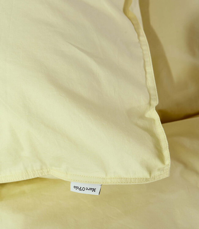 Marc O'Polo Dekbedovertrek Tove Pale Yellow 200 x 200/220