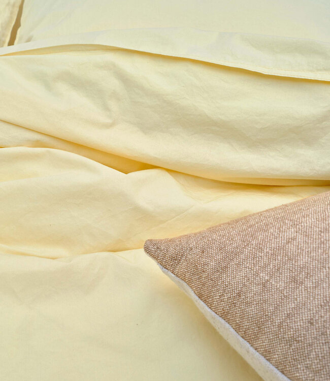 Marc O'Polo Dekbedovertrek Tove Pale Yellow 200 x 200/220
