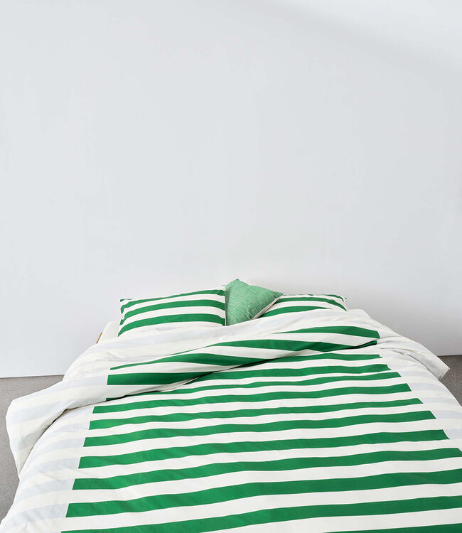 Marc O'Polo Dekbedovertrek Sanna Vivid Green 140 x 200/220