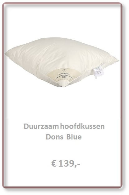 Donzen hoofdkussen Blue