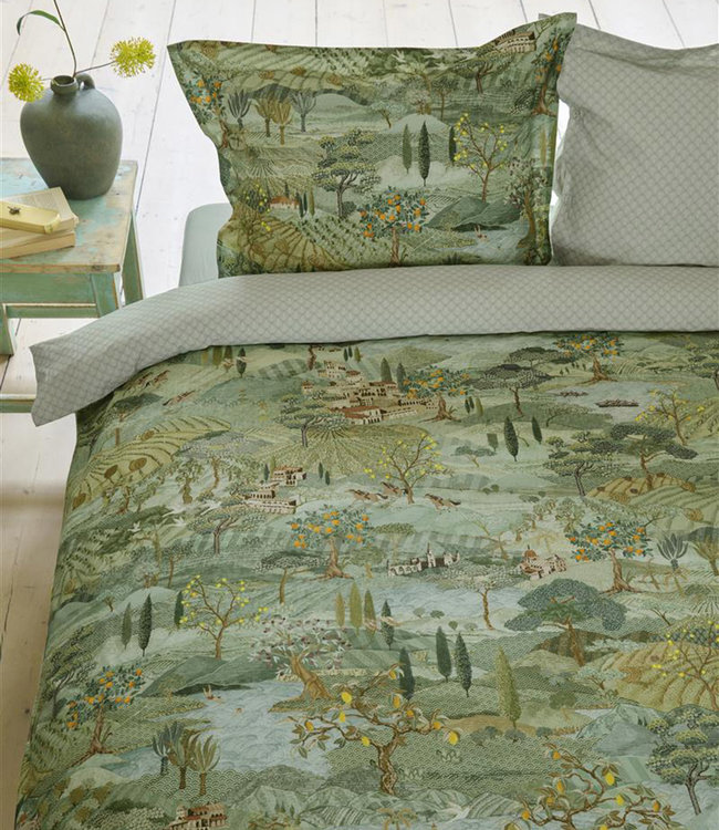 Pip Studio Dekbedovertrek Toscana Green