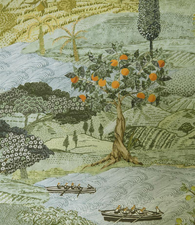 Pip Studio Dekbedovertrek Toscana Green