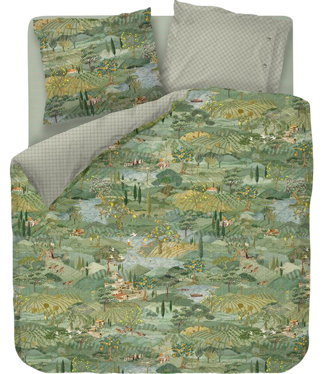 Pip Studio Dekbedovertrek Toscana Green